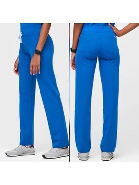 Figs Livingston Scrub pants Straight leg Royal Blue Women’s size XXS petite